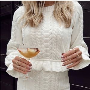 SHOW ME YOUR MUMU RIDLEY RUFFLE SWEATER (TOP ONLY)